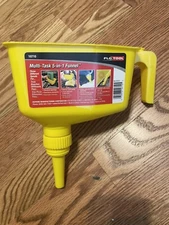 Hopkins 10710 FloTool Multi-Task 5 in 1 Funnel Yellow New Three Different Spouts