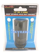 1/2" DR. X 24MM DEEP IMPACT SOCKET 6 POINT Chromium-molybdenum CR-MO MATERIAL