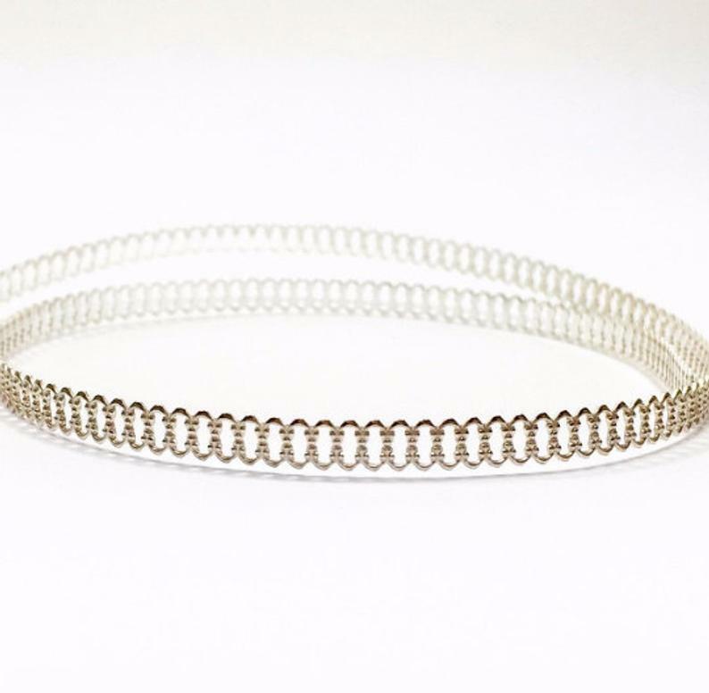 12 inch Gallery Pattern wire - 4mm Sterling silver 935 Decorative Bezel ...