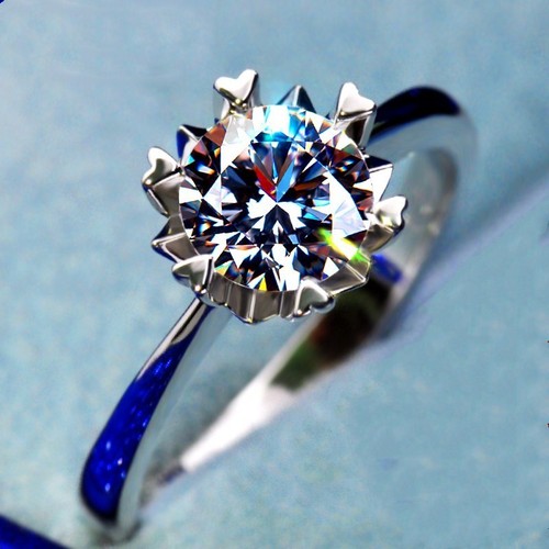 Anello Con Zirconi Quadrati Anello Di Fidanzamento In Argento 925 Con