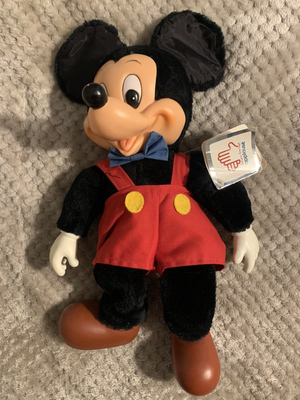 Vintage Plush Mickey Mouse Figure 16 Inches Tall Applause 8408 