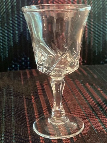 Cordial Glasses Cut Glass spiral column stem Clear Glass Vintage - 第 1/12 張圖片