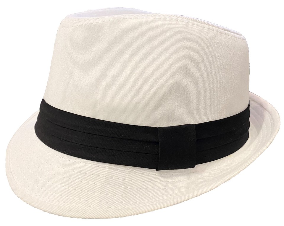 Adults Black Gangster Hat Trilby Fedora Al Capone
