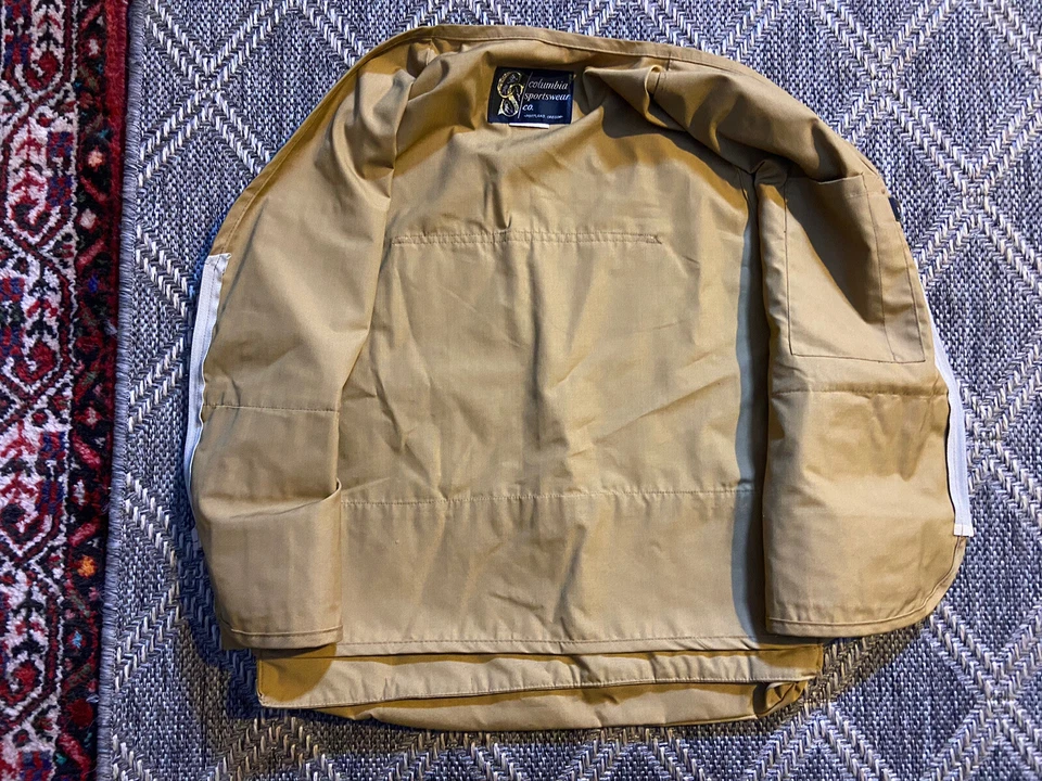 Columbia Sportswear Fly Fishing Vest Mens Medium Beige Pockets Vintage/70s - Image 4 of 4