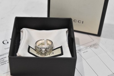 Gucci Thin Silver Ring With Feline Head Cat Head Ring Size 23 | eBay