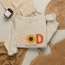 Sweatshirt   "GOD Is GOOD" Sunflower Sweatshirt