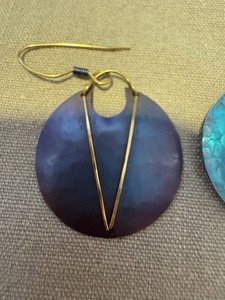Holly Yashi Signed Niobium Dangle Earrings