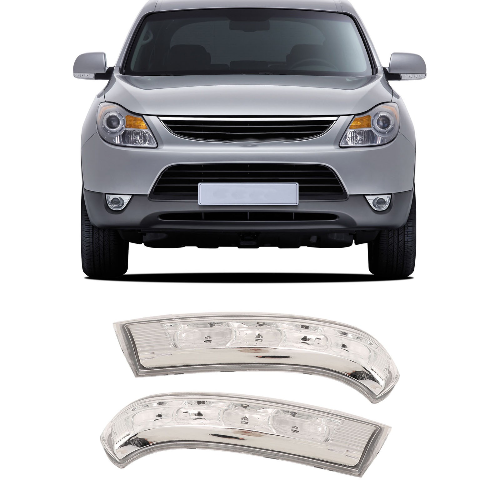 1 Pair LED Rearview Mirror Turn Signal Lights For Santa Fe Excellent