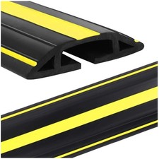 10ft Floor Cable Cover Protector - Heavy Duty PVC Duct