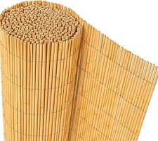 4M Heavy Duty Bamboo Fence Screening Outdoor Slat Garden Fencing Privacy Panels 