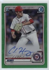 2020 Bowman Draft Chrome Picks Green Refractor /99 Cole Henry #CDA-CHE Auto 12ui