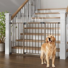 InnoTruth 29.5  49.75 Extra Wide Baby Gate for Stairs, 30 Tall Walk Through Dog