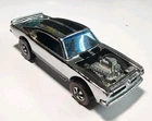 Vintage Hot Wheels Redline Club Car Chrome w/Brown Int. King Kuda 1/64 Diecast