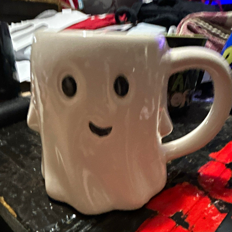 Royal Norfolk Ghost Figural Ceramic Coffee Mug, 16 fl oz, White Halloween