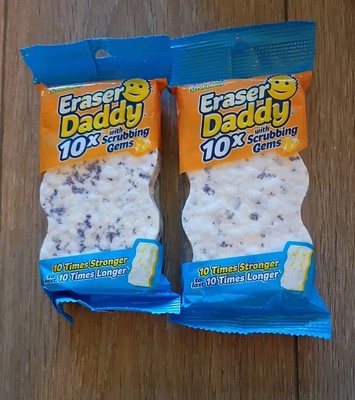 Eraser Daddy 10x Polymer Foam Scrub Pad GEMS Lot Of 2 Hard To Find Discontinued