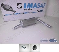 Imasaf ESD Auspuff Endtopf+Anbauteile für Ford Sierra 2.0+I+4X4 O.Kat 1989-1993
