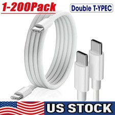 USB-C to USB C Type-C Fast Charging Data SYNC Charger Cable Cord 3/6FT Lot