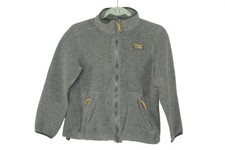 LL Bean Women's Mountain Classic Fleece Jacket Gray Full Zip Outdoor Warm Medium