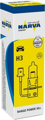 NARVA Glühlampe Nebelscheinwerfer Range Power 50+ 483353000 H3 12V 55W für VW 4