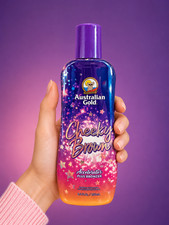 Australian Gold CHEEKY BROWN Accelerator Dark Natural Bronzer Tanning Bed Lotion