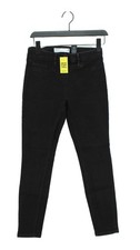 Next Women's Leggings UK 8 Black Cotton with Elastane, Polyester Jegging