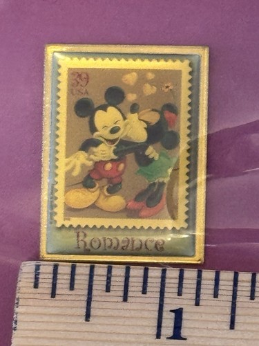 Mickey and Minnie Romance 39 Cent USPS Stamp Lapel Pin NEW Made in USA - Picture 4 of 5