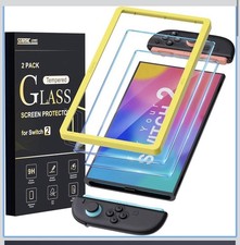 2-Pack Screen Protector for Nintendo Switch 2 2025 Tempered Glass Clear Film