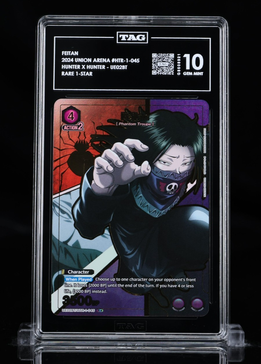 Union Arena - Hunter X Hunter- Feitan UE02BT/HTR-1-045 Rare 1-star Grade 10