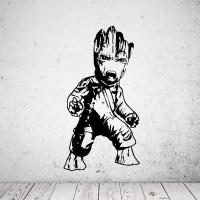 Wandtattoo Guardians of the Galaxy - Baby Groot wütend