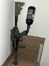 Tippmann Cronus Tactical Paintball Gun Black/Olive For Parts Or Repairs