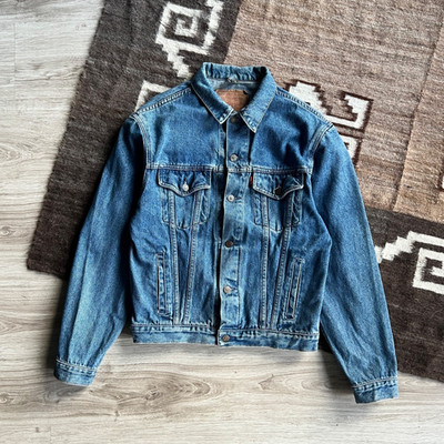 Levi s Vintage Denim Trucker Jacket Blue Red Tab Herren Jeansjacke M