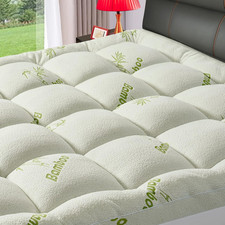 Premium Viscose Made from Bamboo King Size Mattress Topper for Back