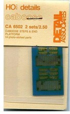Detail Associates CA6502 HO Photo-Etched Caboose Steps  End Platform
