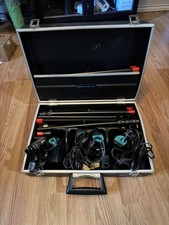 3x Smith-Victor Model 700 Tungsten Halogen Lighting Kit in Case w/ Tripods