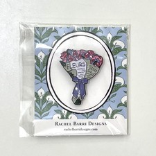 Rachel Barri Needle Minder flower bouquet in paper Stitching magnet needlepoint