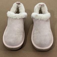 Koolaburra By UGG Shoes Womens Size 8 Pink Suede Faux Fur Slippers Cozy Lined