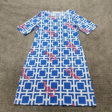 Tracy Negoshian Dress Multicolor Short Sleeve Size Medium 