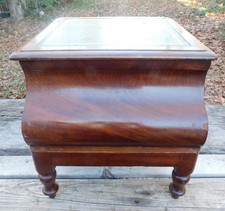 1830's Antique Victorian Commode Toilet Stool Mahogany Potty No Chamber Pot 17"H