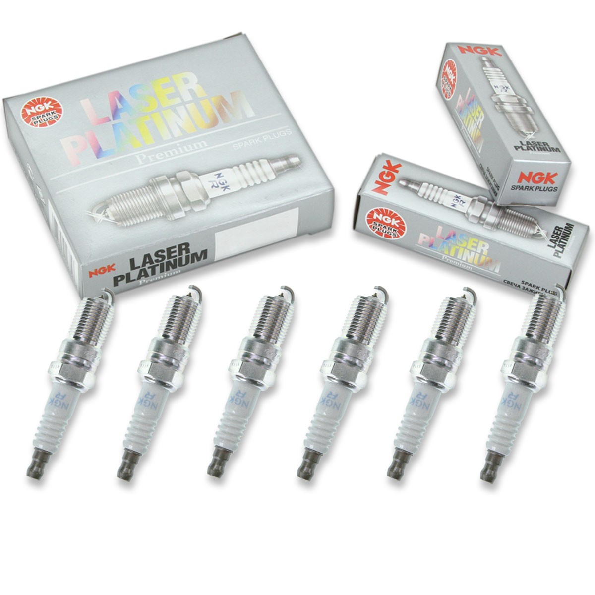 6 pcs NGK Laser Platinum Spark Plugs for 1999-2006 Ford Taurus 3.0L V6 - gx