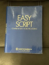 Vintage Commodore Easy Script comprehensive word processing manual