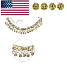 Bollywood Gold Coin Waistband - Novelty Adult Accessory for Parties & Events