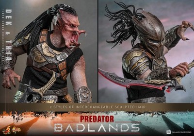 Hot Toys MMS850 1/6 Predator Badlands Dek & Thia Set Action Figure