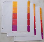 Used Avery Binder TOC and 3 sets of 5-Tab Dividers for 3-hole binder — photo 1