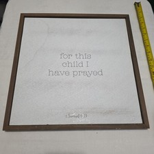 For This Child I Have Prayed Framed Baby / Nursery Wall Art 16 x 16