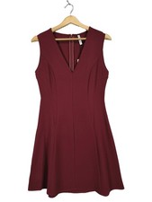 MANGO Robe mi-longue Dames Robe T EU 38 rouge style décontracté