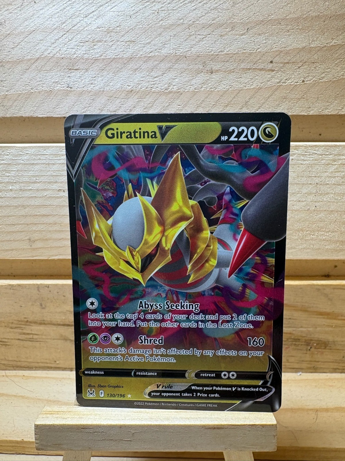 Giratina V 130/196 Pokemon TCG SWSH11: Lost Origin Ultra Rare NM