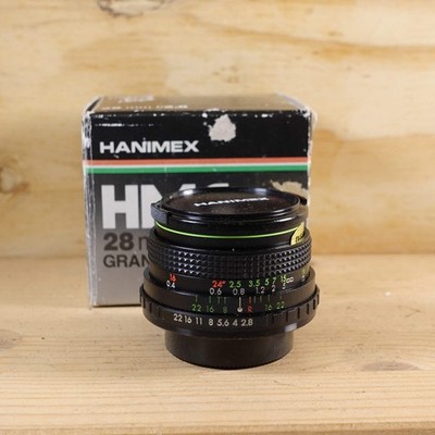Defekte Hanimex 28mm f2.8 für Pentax P42 - Pilz