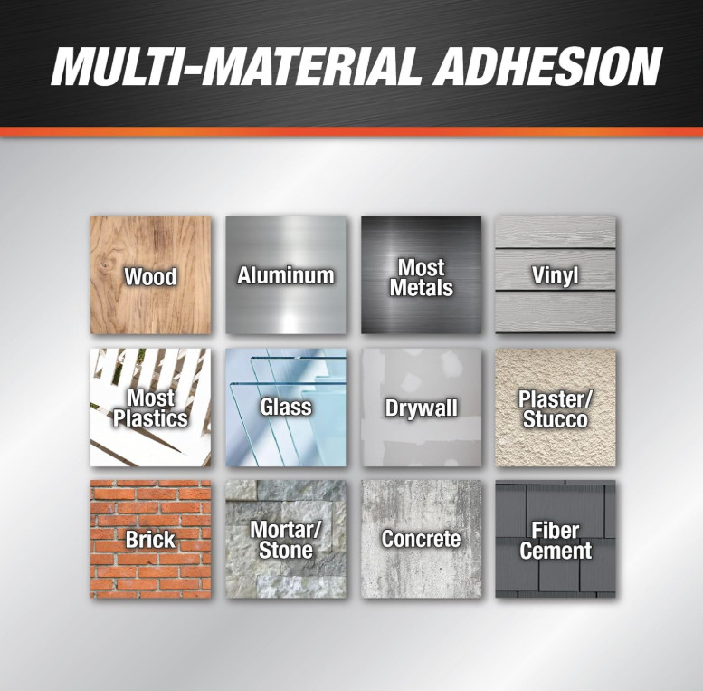 Acrylic Latex Caulk White 10.1 Oz Waterproof Sealant Indoor Outdoor Use