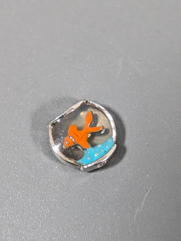Origami Owl Goldfish Fishbowl Floating Charm - Image 4 of 4