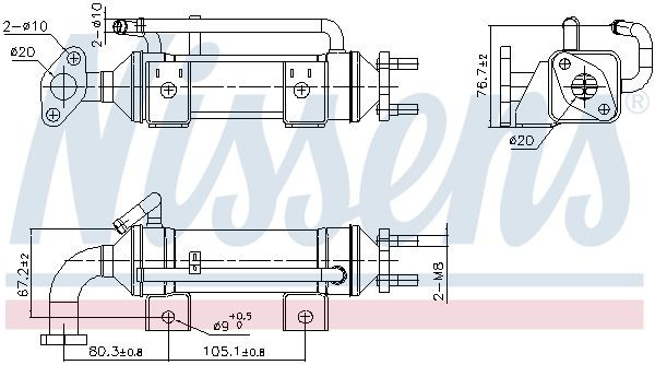 Nissens KüHler, AbgasrüCkfüHrung 989435 FüR Ford-image